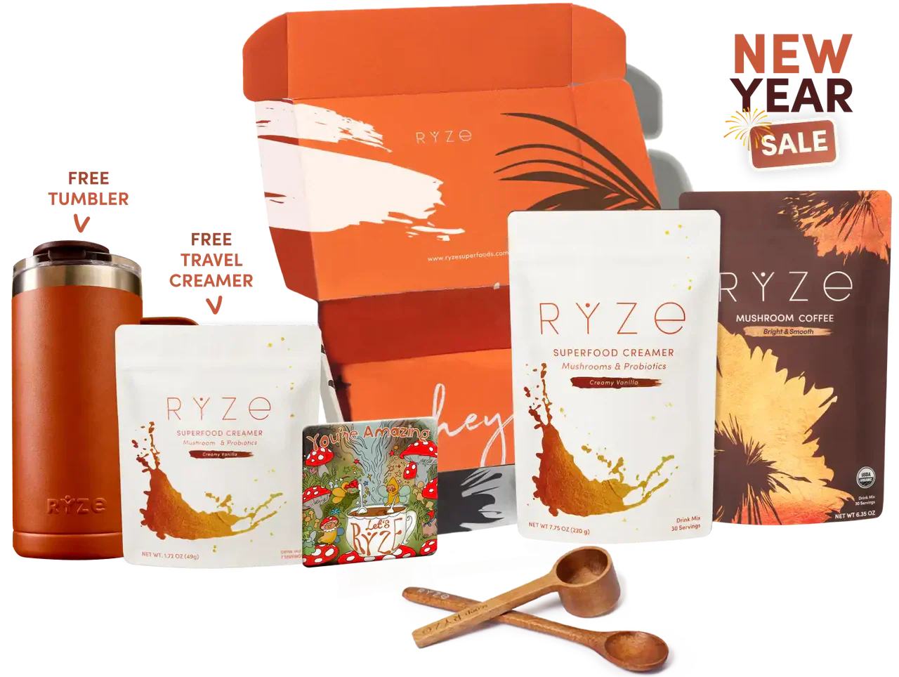 RYZE n Shine Bundle (Coffee + Creamer) | Reserve Amber Vista